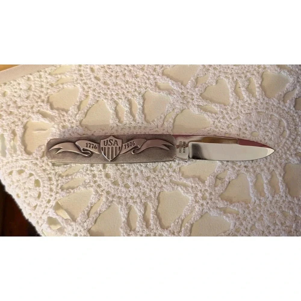 RARE VINTAGE AG RUSSELL GERMANY 1976 BICENTENNIAL EAGLE KNIFE KNIVES In Box‎